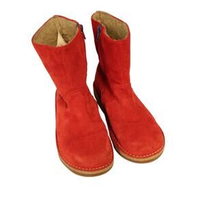 Mini Boden Red Suede Boots Size EU 36 Pre-Owned READ